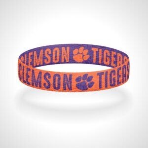 2 Pack Reversible Clemson Tigers Bracelet Wristband